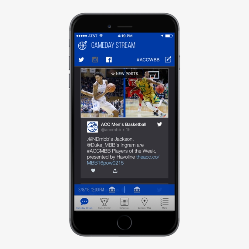 Acc Tournament App Features - Smartphone, transparent png download
