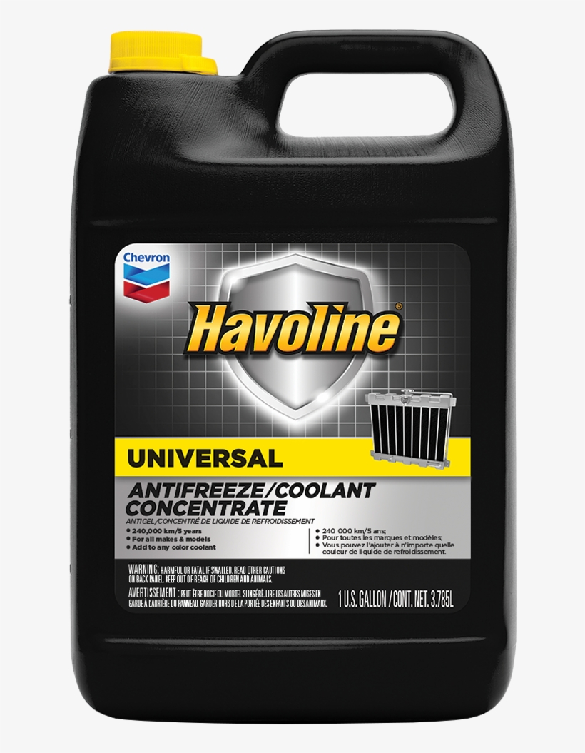 Havoline Universal Antifreeze/coolant - Havoline Extended Life Coolant Concentrate, transparent png download