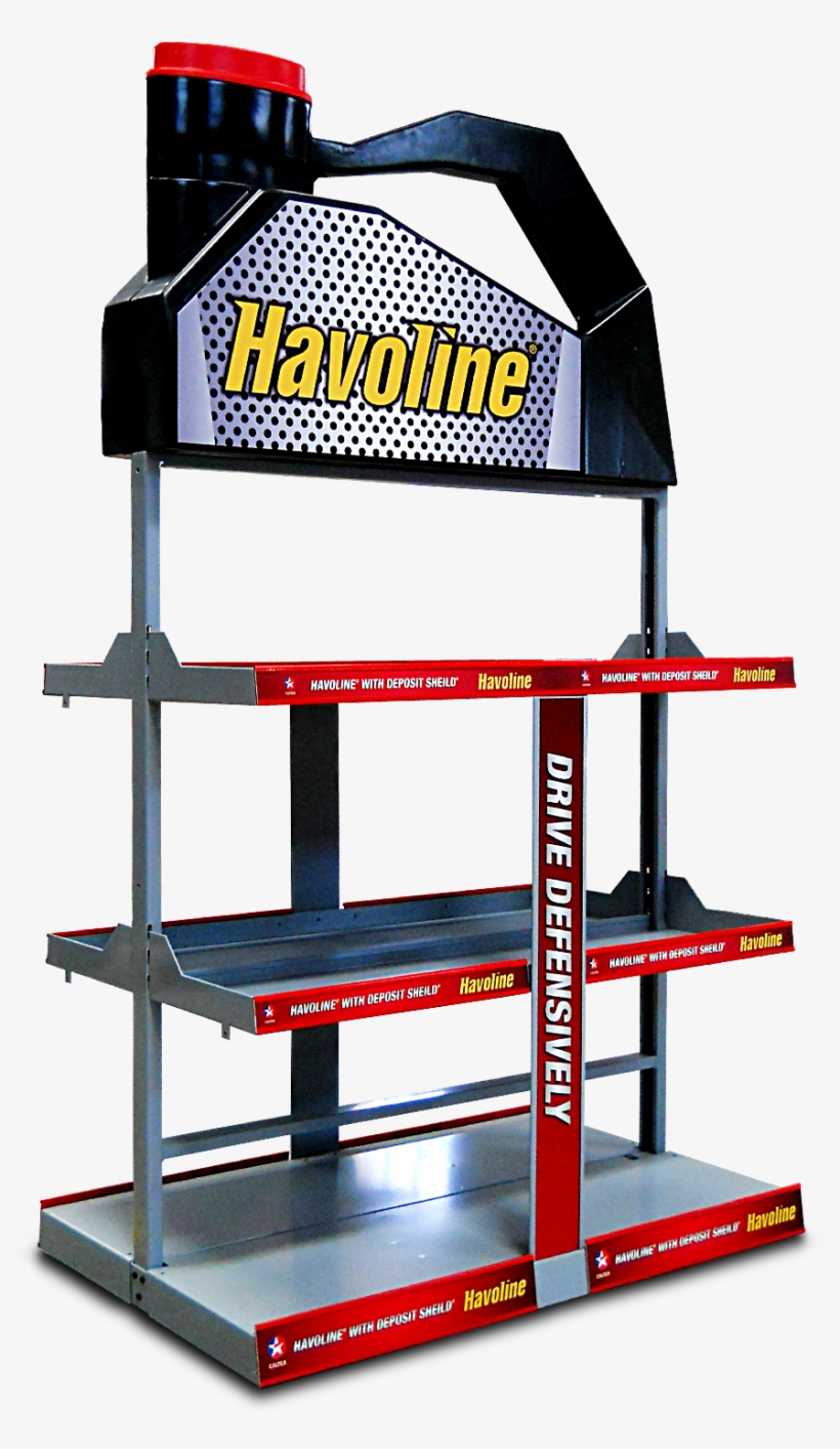 1682 Havoline Double Sided Fsu - Display Stand Creative Rack Lubricant, transparent png download