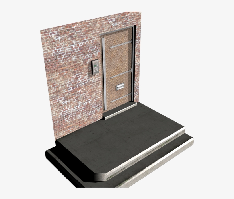 The Door And Key Pad Were To Share The Same Texture - Wood, transparent png download