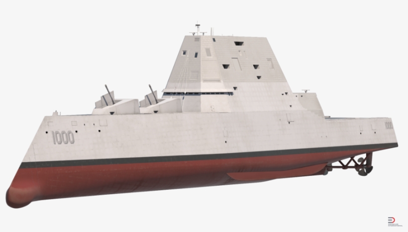 4 Zumwalt Class Destroyer Us Stealth Ship Royalty-free - Us Navy Ships Png, transparent png download