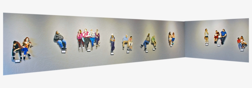 This Exhibit Started With Photographs Of People Sitting - Museum, transparent png download