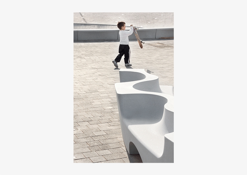 Naguisa Elemento De Paisaje De Hormigón Blanco Tokyo - Fira Barcelona Montjuïc, transparent png download