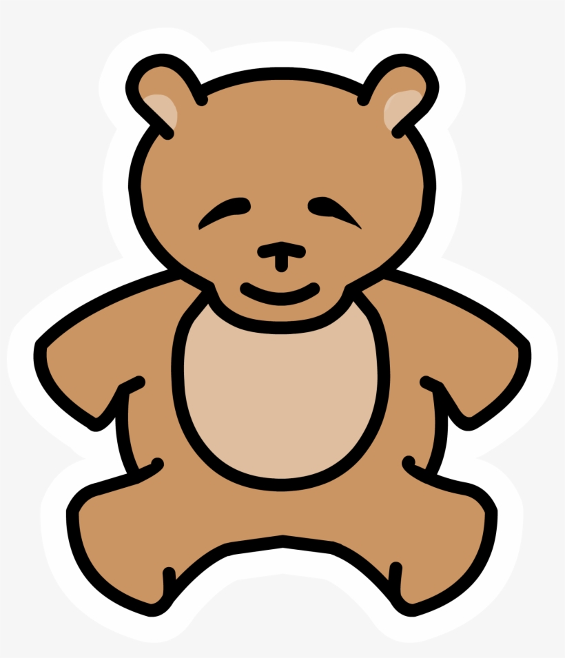 Teddy Bear Pin - Club Penguin Pin Png, transparent png download