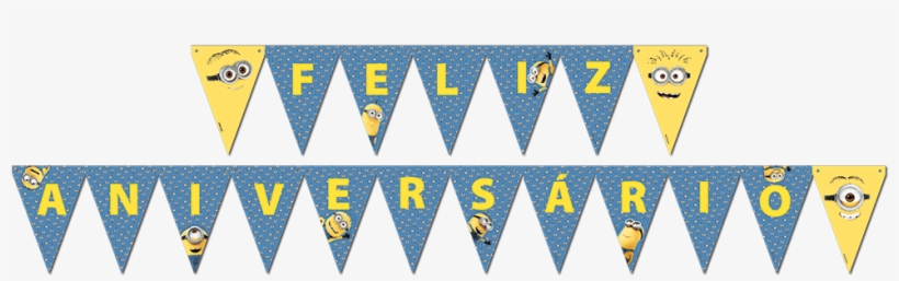 Faixa Feliz Aniversário Minions - Aniversário Simples Do Dpa, transparent png download