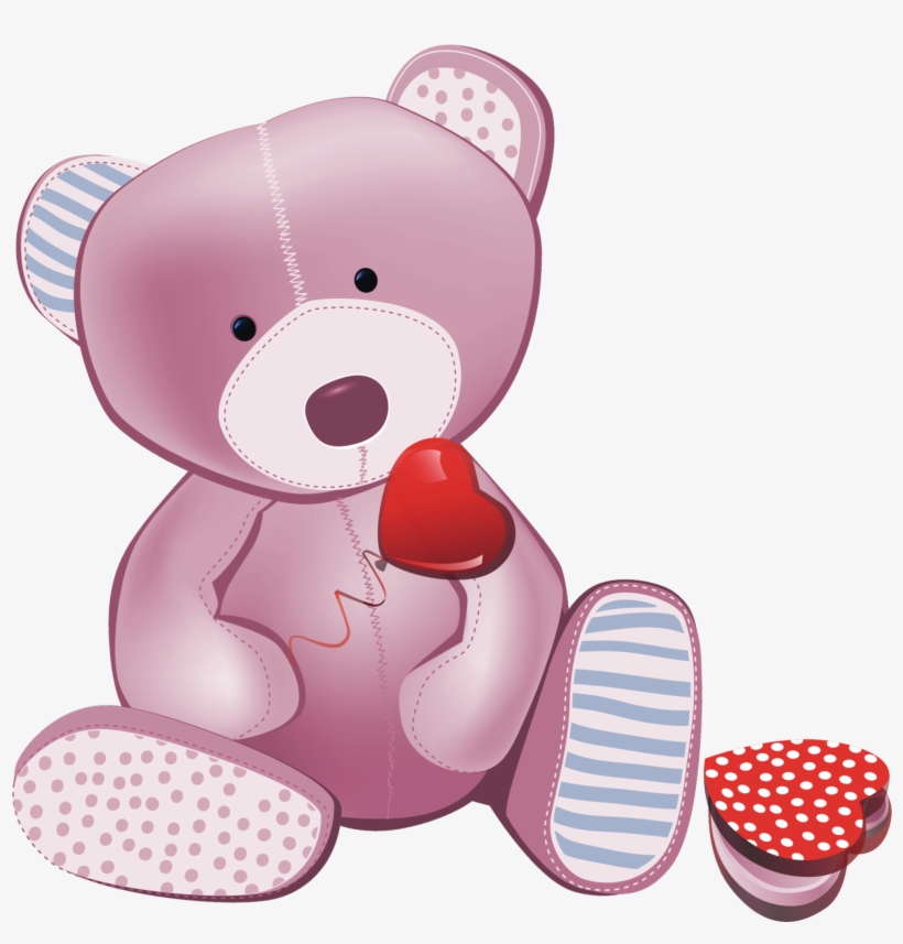 Pink Teddy Png, transparent png download