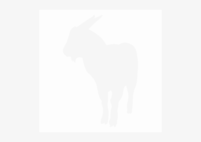Goat - Goat Silhouette Png, transparent png download