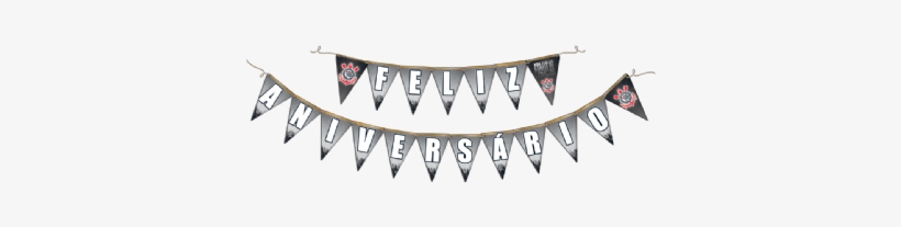 Faixa Feliz Aniversario Corinthians - Kit Festa Do Corinthians, transparent png download