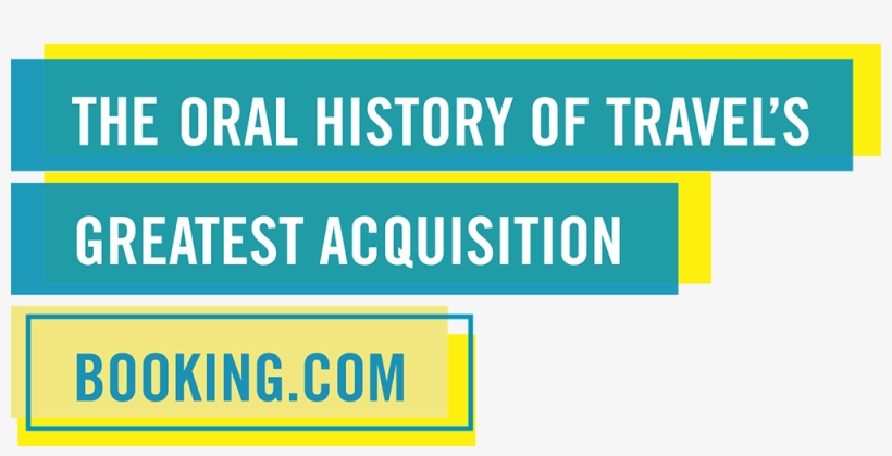 An Oral History Of Travel's Greatest Acquisition, Booking - Electric Blue, transparent png download