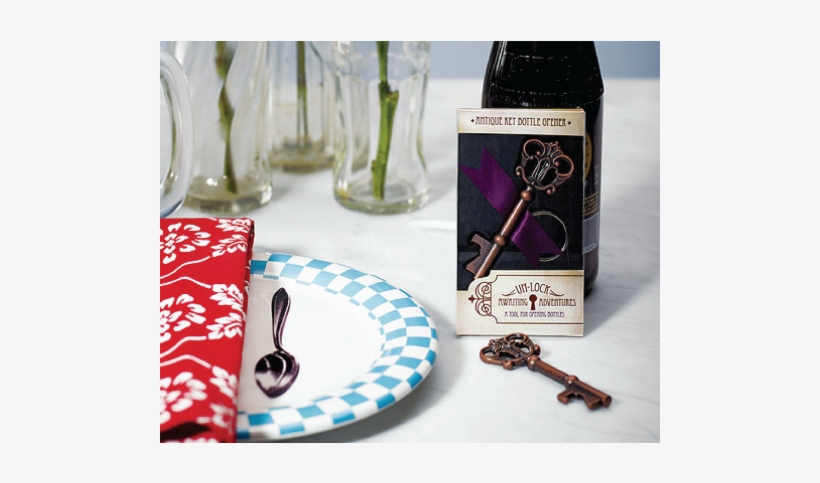Confetti Antique Key Bottle Opener Wedding Favour, transparent png download