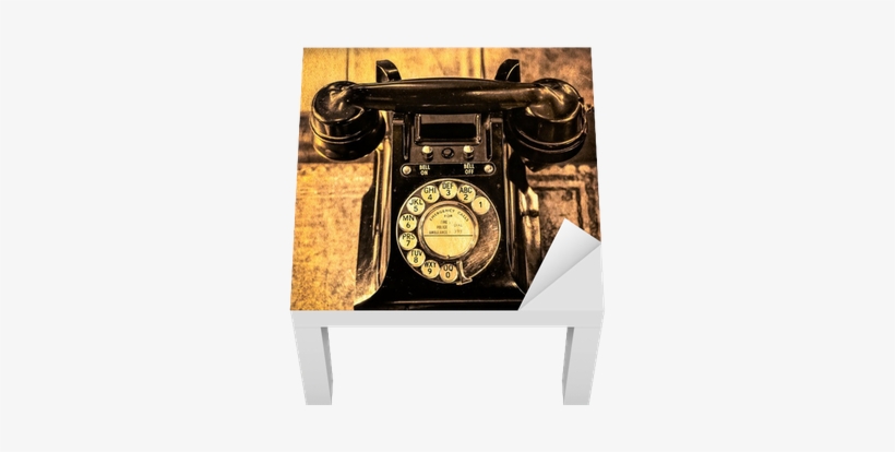 Detail Monochrome View Of Old Vintage Dial Telephone - Hit Me Up, transparent png download