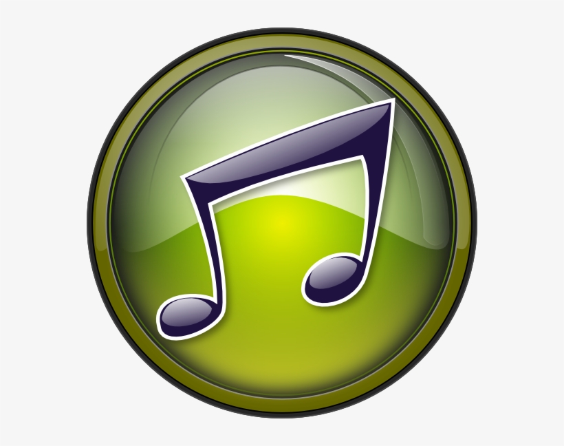 Music Glass Button - Button Music Png, transparent png download