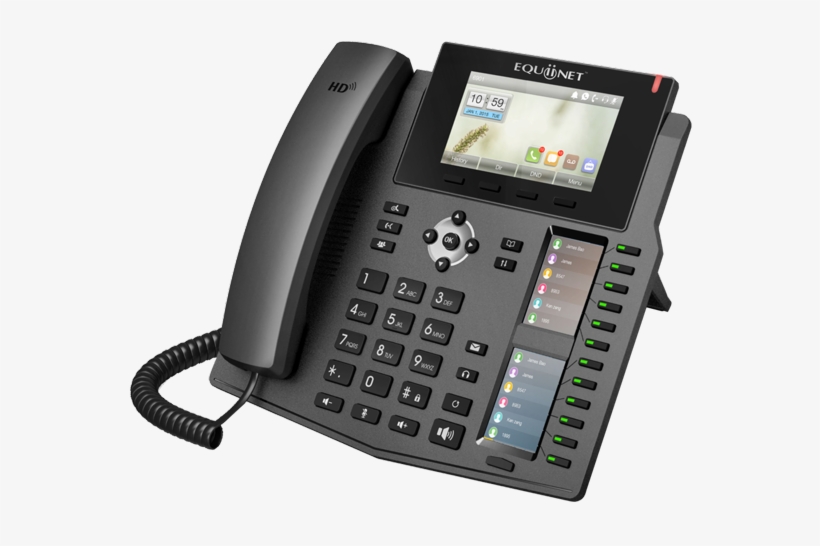 Eq-f6pg Review - Fanvil X6 Enterprise Ip Phone With Tri-color Screen, transparent png download
