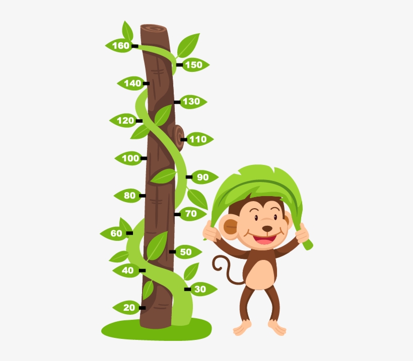 Vinilo Decorativo Infantil Árbol Medidor - Dry Wet Opposites, transparent png download