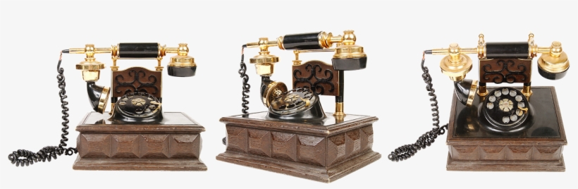 Vintage Telephone Phone Old - Telephone, transparent png download