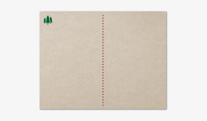 Kraft Paper Holiday Postcard Back - Sketch Pad, transparent png download