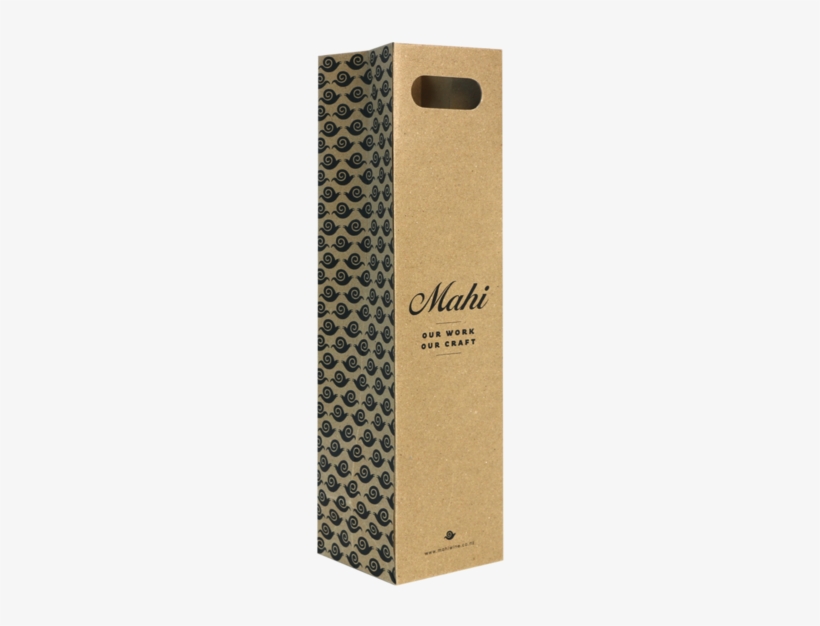 Kraft Paper Wine Bag With Die Cut Handles - Die Cutting, transparent png download