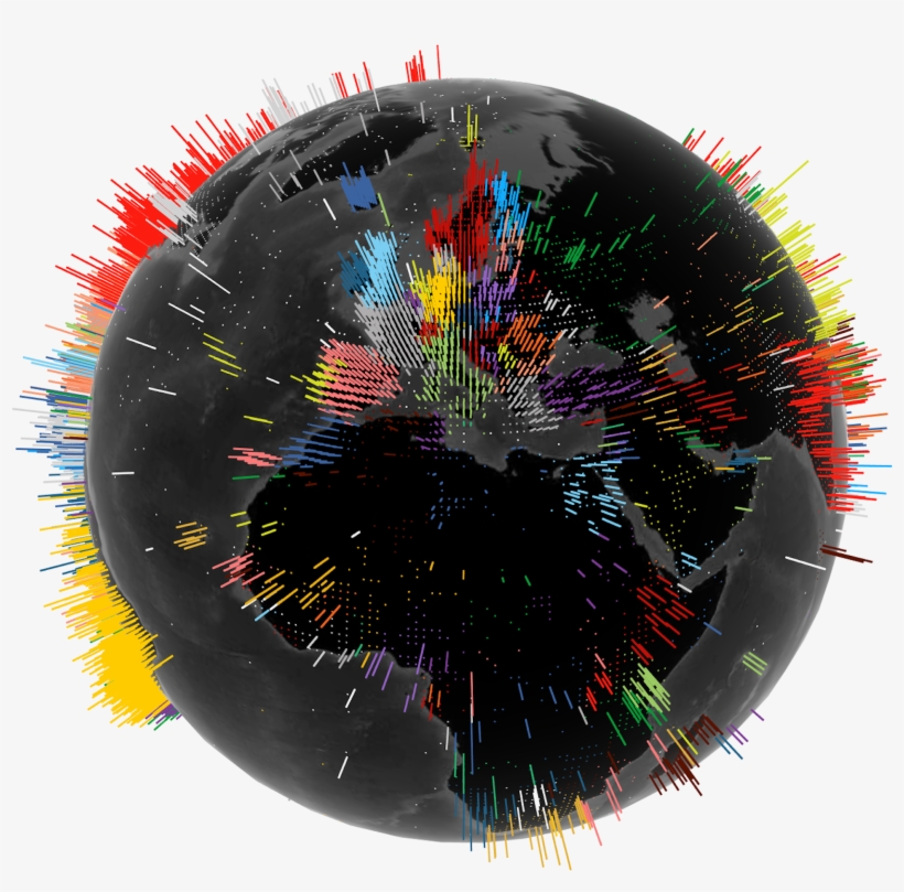 Country-colored Globe - Circle, transparent png download