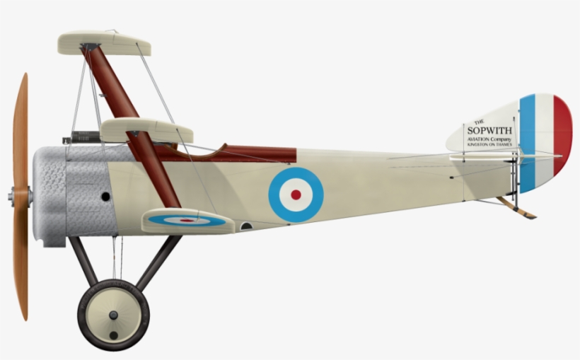 Sopwith Triplane Prototype N500 Side Profile View - Sopwith Camel Vector Art, transparent png download