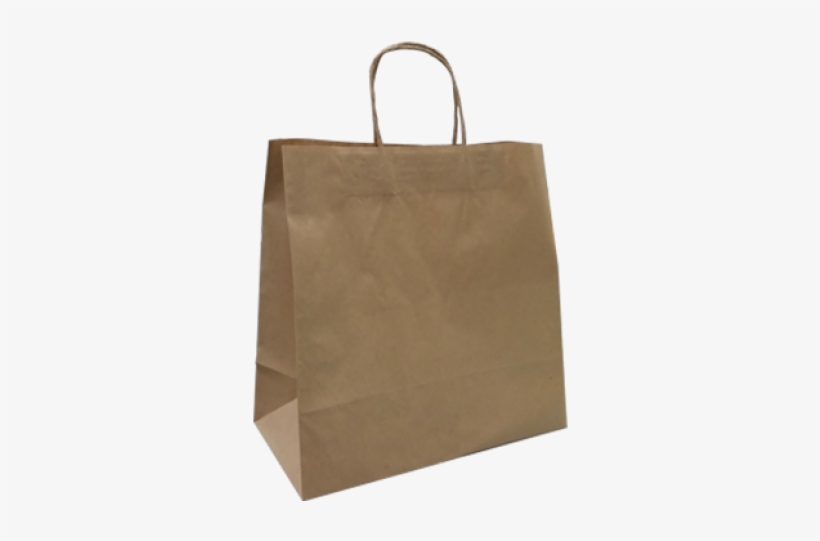 Brown Kraft Takeaway Medium Wide Gusset Paper Carry - Big Paper Bag, transparent png download