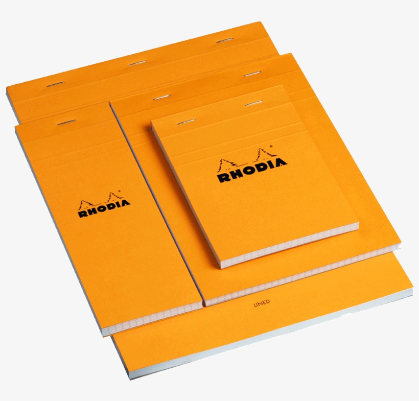 French Rhodia Book Rhodia Classic Orange Laptop White - Rhodia Staplebound Ice 6 X 8.25 Graph Notepad, transparent png download