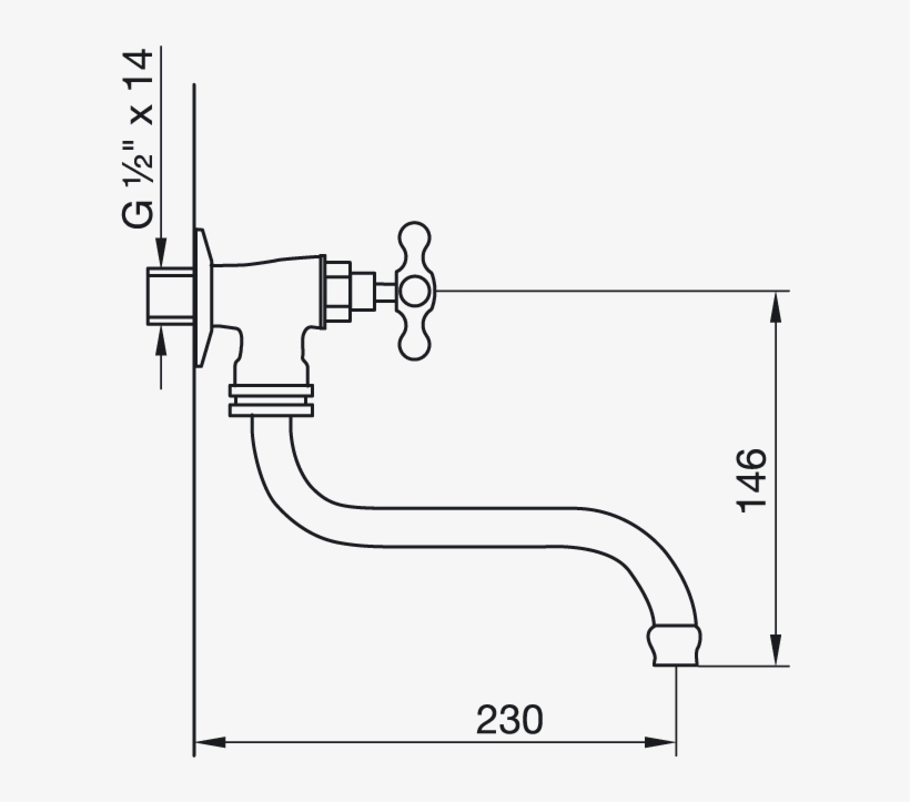 Detall Tecnico 0420 - Detalle De Caño De Agua Y Pared, transparent png download