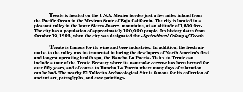 Tecate Is Located On The U - Number, transparent png download