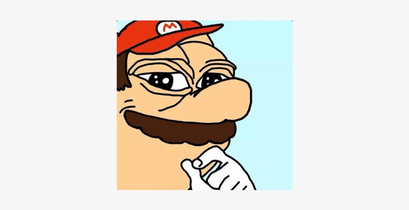 New York Times Sjw Attacks Super Mario Run, Says He - Pepe The Frog Black And White, transparent png download