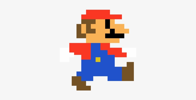 8 Bit Mario Running Sprite
