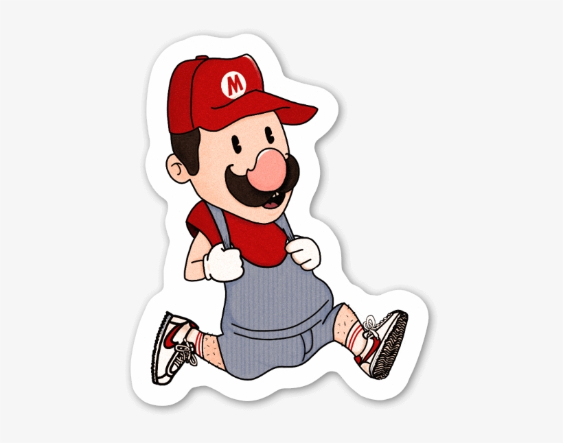 Run Mario, Run Sticker - Super Mario Run, transparent png download
