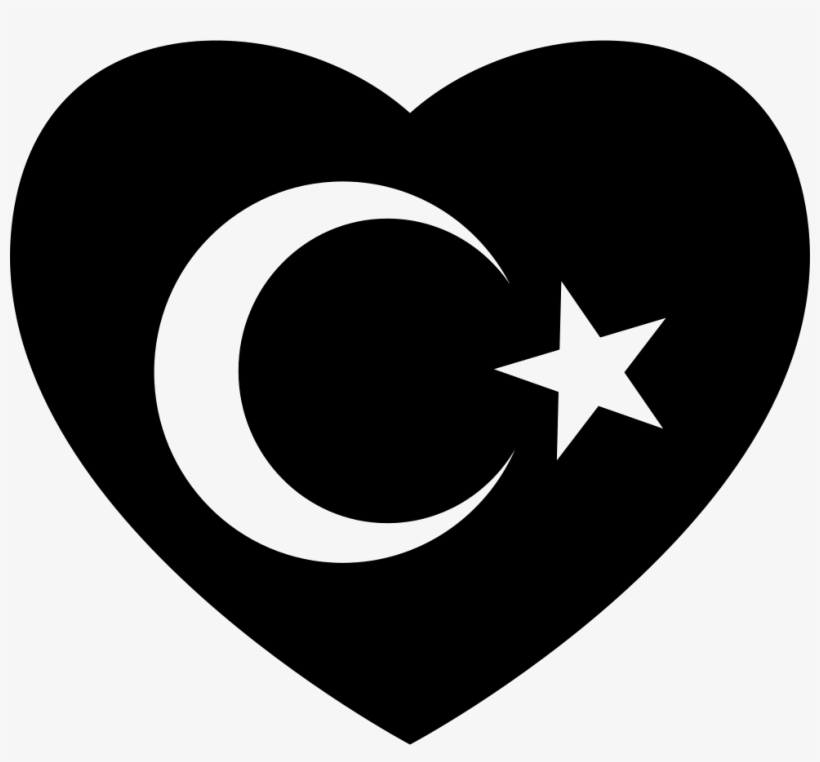 Heart Flag Of Turkey Comments - Heart Play Button Png, transparent png download