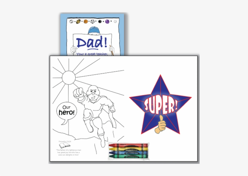 Color Super Dad By Uncle Pokey - Uncle Pokey Exclusive Card, Color Super Dad, Multicolor, transparent png download