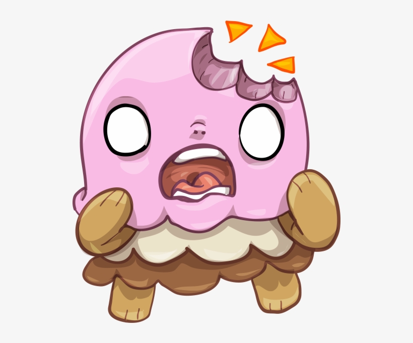 Shocking Clipart Facebook - Messenger Ice Cream Emoji, transparent png download