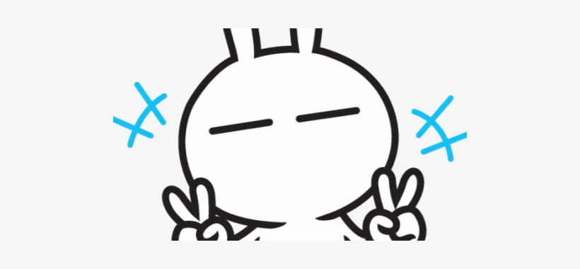 Sent 20m Times A Day Tuzki - Sticker Kakaotalk, transparent png download