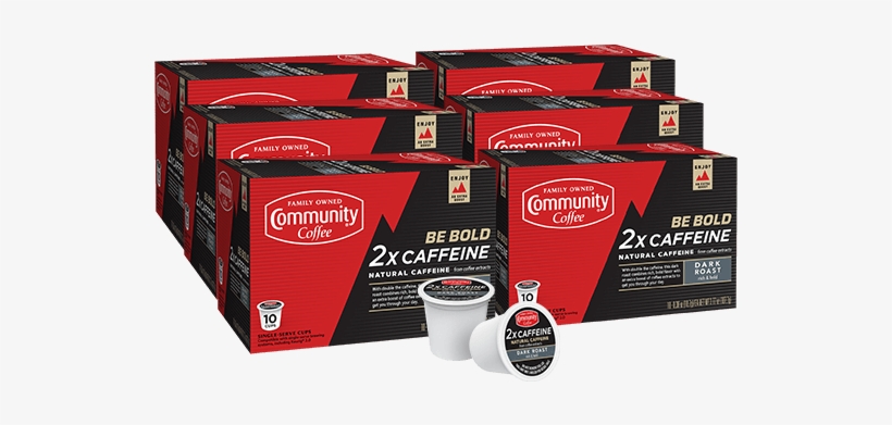 2x Caffeine Dark Roast Coffee Pods 60 Count Compatible - Espresso, transparent png download