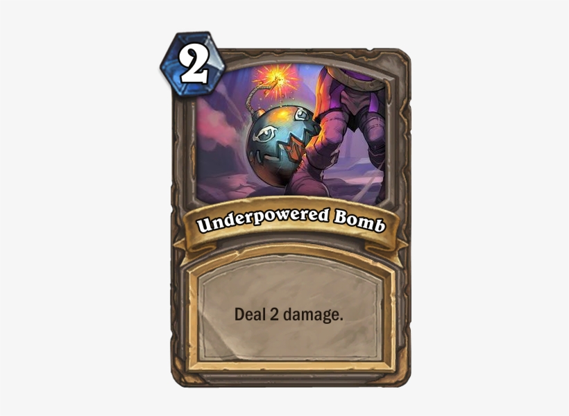 Underpowered Bomb - Curse Of Weakness Hearthstone, transparent png download