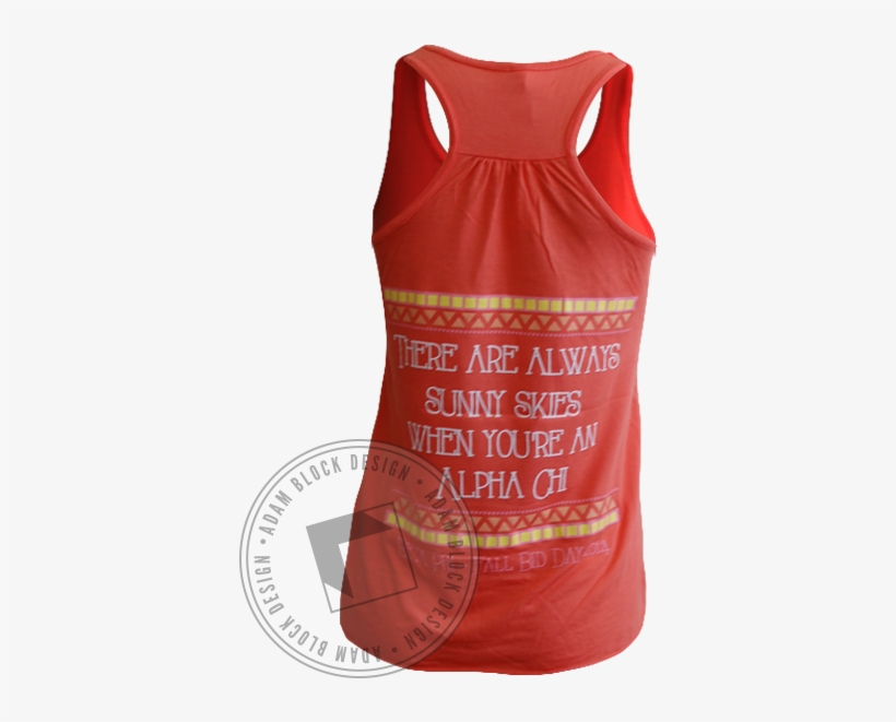 Alpha Chi Omega Sunny Skies Tank - Active Tank, transparent png download