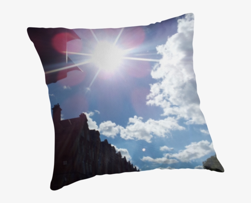 Sunny Skies By Melaniefalvey Cushion - Cushion, transparent png download