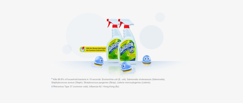 Fantastik With Scrubbing Bubbles - Fantastik All-purpose Spray Cleaner 950ml Bottle, transparent png download