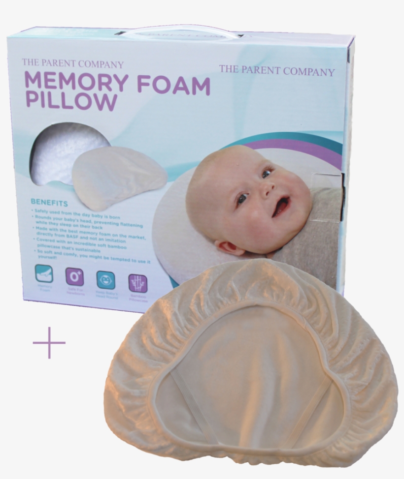Baby Head Shaping Pillow - Baby Head Shaping Memory Foam Pillow & Bamboo Pillowcase., transparent png download