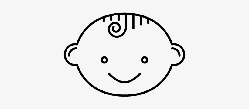 Baby Boy Head Vector - Icon Baby Boy, transparent png download