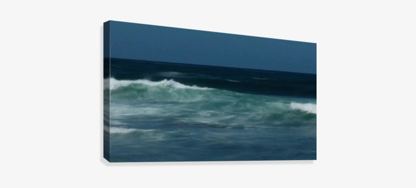 Abstract Waves In Motion Canvas Print - Sea, transparent png download