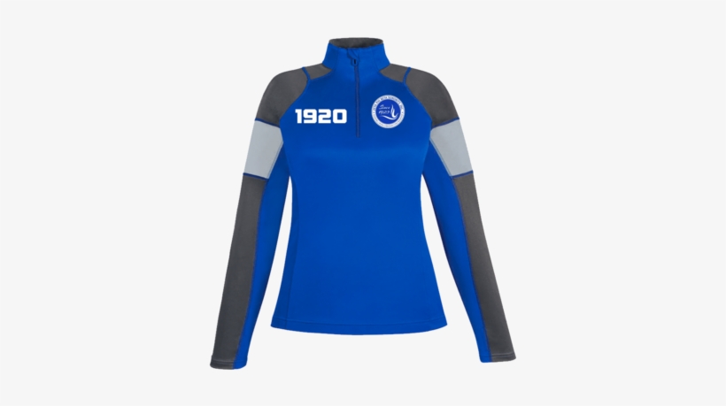 Zeta Phi Beta Ladies Quick Performance Interlock Quarter-zip - Polo Shirt, transparent png download