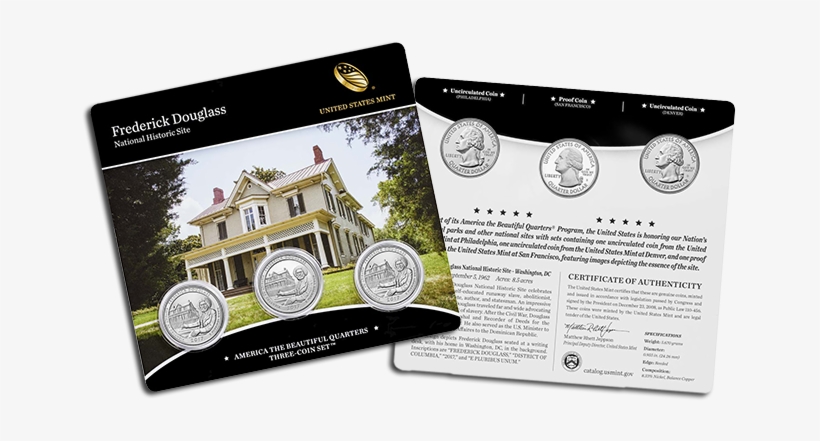 2017 Atb Douglass 3 Coin Set 17ae - Coin, transparent png download