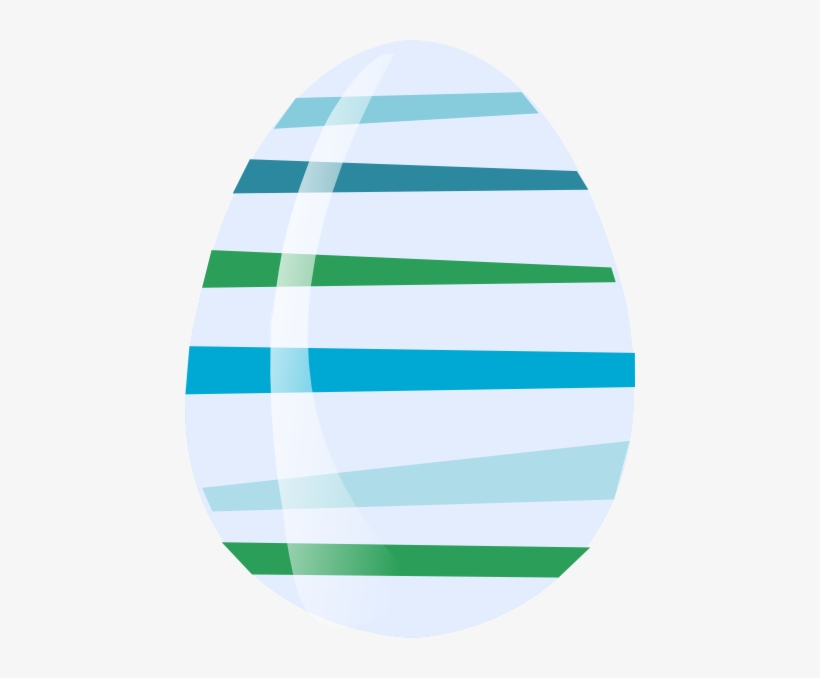 Blue Green Striped Egg Svg Clip Arts 450 X 598 Px, transparent png download