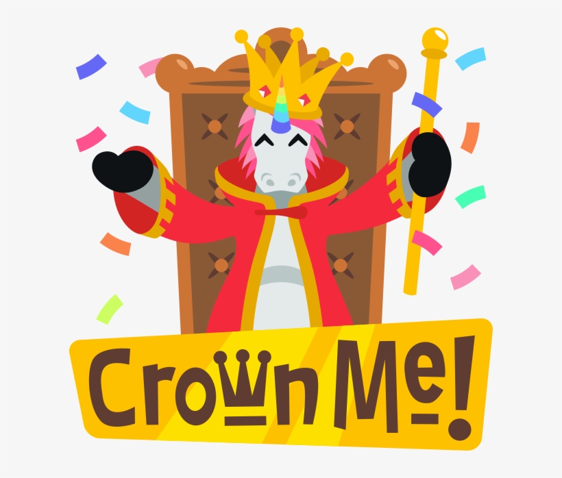 Emoji Inspired Stickers By Emojione™ Messages Sticker-0 - Emoji Unicorn Crown Me 11 Oz Ceramic Mug, transparent png download