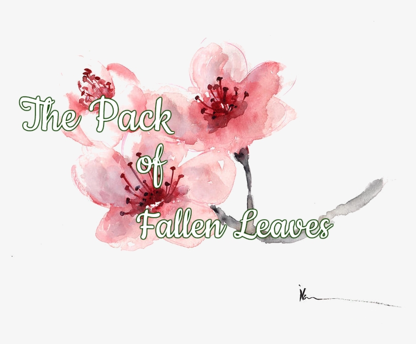 The Pack Of Fallen Leaves - Cherry Blossom Flower Painting, transparent png download