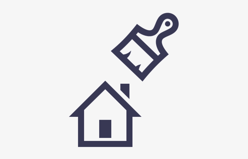 Icon Of A Roller And A Paint Brush To Represent Painting - Boen Stonewashed Oak Coral 209mm Engineered Wood Flooring, transparent png download