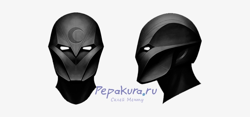 Шлем Лунного Рыцаря Пдо Из Бумаги - Moon Knight Helmet, transparent png download