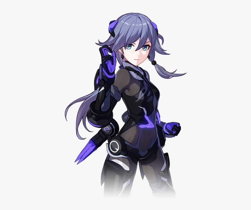 Fuka Black Knight Full Moon - Fu Hua Honkai Impact, transparent png download
